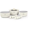 Swiss Haus SH-GCSP6C 6-Piece Prikaistuvis Set with Detachable Handles, Shiny Kreminis