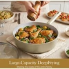 Swiss Haus SH-SCDF28CH Deep Frying Pan with Glass Lid, 28 cm, 4.4 L, Champagne
