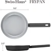 Swiss Haus SH-SCFP20B 20 cm Pressed Aliuminio Frying Pan with Ceramic Coating, Juodas
