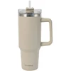 Terminis puodelis su šiaudeliu, smėlio spalvos, 1100 ml, nerūdijančio plieno, Klausberg, KB 7944. Di
