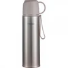 Termosas Rosberg 55R52010FG, nerūdijantis plienas, 0.5 L, pilkas. Talpa: 0.5 L