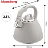 Tradicinis virdulys 2,5 l, pilkas, Klausberg, KB 7953