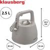 Tradicinis virdulys 2,5 l, pilkos spalvos, Klausberg, KB 7916