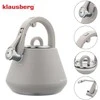 Virdulys, Plieninis virdulys su švilpuku, 2,5 l, matinės pilkos spalvos, indukcinis, klausberg kb-7949