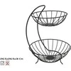 Divu līmeņu augļu trauks 26 5 x 26 5 x 31 cm KITCHEN&amp;GO ()
