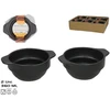 Užkandžių padažo indelis x2 360 ml 15,3x12,5x5,8 cm juodas, KITCHEN&amp;GO