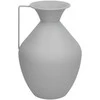 Vaza, pilkas metalas, 15.5D x 36 x 24 cm, DECORLIFE