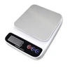 Virtuvinės svarstyklės Virtuves svarstyklės Rosberg R51651P 5kg. 2xAAA batarejas iekļautas LED displejs balts ar melnu 55R51651PW ()