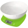 Virtuvinės svarstyklės su dubeniu Rosberg R51651Q, 5kg., 2 x AAA baterijos, LED ekranas, žalios