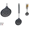 Virtuvinis samtis (kiaurasamtis) juodas plienas Togo, 34,5 x 10 x 7 cm, KITCHEN&GO