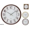 Koka efekta sienas pulkstenis 40 cm 2 veidi 40 x 40 x 3 cm DECORLIFE ()