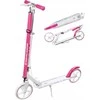 Aliuminis paspirtukas RAVEN DOTS Baltas su dideliais 20 cm. ratais Handbrake