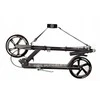 Aliuminis paspirtukas RAVEN STRAIGHT Juodas su dideliais 20 cm. ratais Handbrake