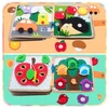 Edukacinė filco knygelė žirafa su nuimamais elementais 3D Montessori
