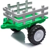 Elektrinis traktorius New Holland su priekaba, žalias