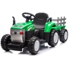 Elektrinis traktorius New Holland su priekaba, žalias