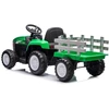 Elektrinis traktorius New Holland su priekaba, žalias