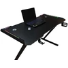 Kompiuterio stalas Gaming RGB KX2639 (120x60 cm, Juodas)