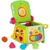 Lean Toys Interaktyvus edukacinis kubas su fortepijonu ir formų rūšiuokliu