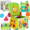 Lean Toys Interaktyvus edukacinis kubas su fortepijonu ir formų rūšiuokliu