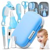 Kūdikių priežiūros rinkinys Baby Care kit su dėklu mėlynos spalvos