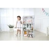 Ecotoys Medinis lėlių namelis su baldais