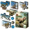 Malplay Magnetiniai 3D dėlionės kubeliai, dinozaurai, 16 detalių vaikams