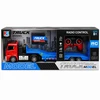 RC sunkvežimis su nuotoliniu valdymu, priekaba, dūmų efektais, švieselėmis ir garsais, USB, 53 cm