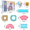 Šviečiantis Magnetinis lavinamasis konstruktorius Light Magnetic, 83 dalių