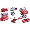 Lean Toys Ugniagesių ir greitosios medicinos pagalbos transporto priemonių rinkinys