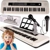 Malplay Didelis vaikiškas pianinas su mikrofonu, 61 klavišas