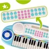 Malplay Vaikiškas pianinas - sintezatorius su mikrofonu ir kėdute - mėlynas Music