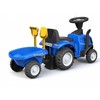 Vaikiškas traktorius su priekaba ir priedais New Holland , geltonas