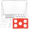 Futbolo vartai su taiklumo kilimėliu 215×153×76 cm