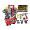 Didelis mechaninis variklis su priedais Lean Toys