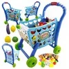 Žaislinis pirkinių vežimėlis su pirkiniais "Supermarket" 3in1
