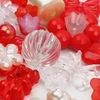 Dekoratyviniai karoliukiai RainBow® 10 vnt., raudoni