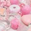 Dekoratyviniai karoliukiai RainBow® 10 vnt., šviesiai rožiniai