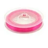 Elastingieij siūlai Nr. 50 karoliukų vėrimui RainBow® VERA V50 10 m, spalva tamsiai rožinė