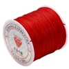 Elastingieij siūlai Nr. 70 karoliukų vėrimui RainBow® VERA V70 60 m, spalva raudona