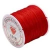 Elastingieij siūlai Nr. 70 karoliukų vėrimui RainBow® VERA V70 60 m, spalva raudona