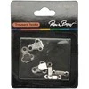 Kabliukai-užsegimai 2 dalių RainBow® RB-33, 3 kompl.