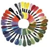 Medvilninių siuvinėjimo siūlų Muline RainBow® 36 įvairių spalvų po 8 m rinkinys
