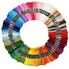 Medvilninių siuvinėjimo siūlų Muline RainBow® 100 įvairių spalvų po 8 m rinkinys