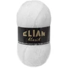 Mezgimo siūlai Elian Klasik 50 g, spalva 208 balta