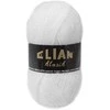 Mezgimo siūlai Elian Klasik 50 g, spalva 208 balta
