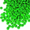 RAINBOW Akriliniai karoliukai Emoji Smiley 10x6 mm 100 vnt., spalva ryškiai žalia