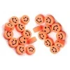 RAINBOW Akriliniai karoliukai Emoji Smiley 10x6 mm 20 vnt., spalva oranžinė