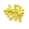 RAINBOW Akriliniai karoliukai Emoji Smiley 7x4 mm 20 vnt., spalva geltona