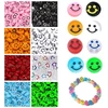 RAINBOW Akrilinių karoliukų Emoji Smiley rinkinys apyrankių gamybai 160 vnt.
